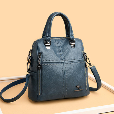 极速Hot Sale High Quality Leather Backpack Women Shoulder Ba