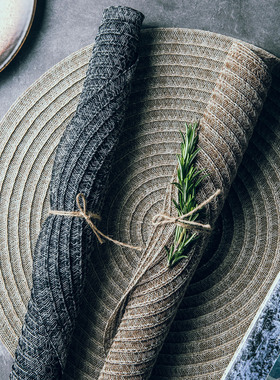 18CM round coasters 36CM hand-woven placemats