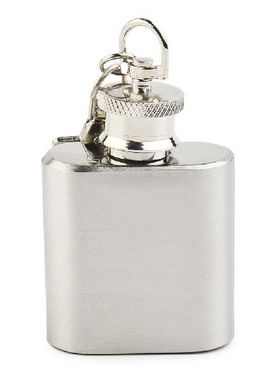 Travel Flagon Hip Flask Sliver Stainless Steel Vodka For