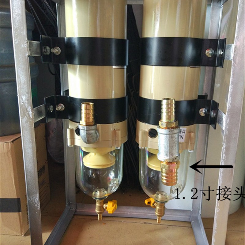 新品柴油过滤器1000FG油水z分离器流动加油车加油机改装不锈钢过