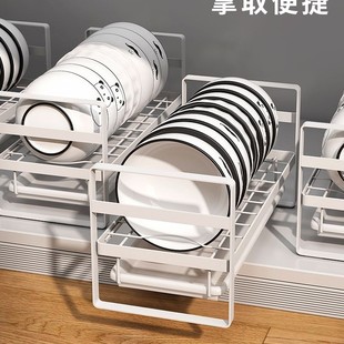 碗盘收纳架厨房置物架沥水碗架家用橱柜内放碗碟架子厨柜置物架子