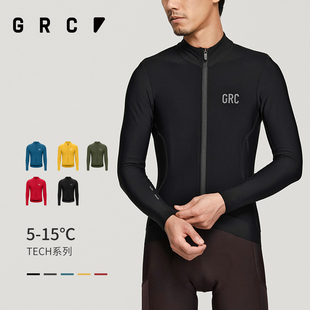 GRC桀骜无尽秋冬新款TECH系列长袖抓绒保暖上衣公路自行车骑行服