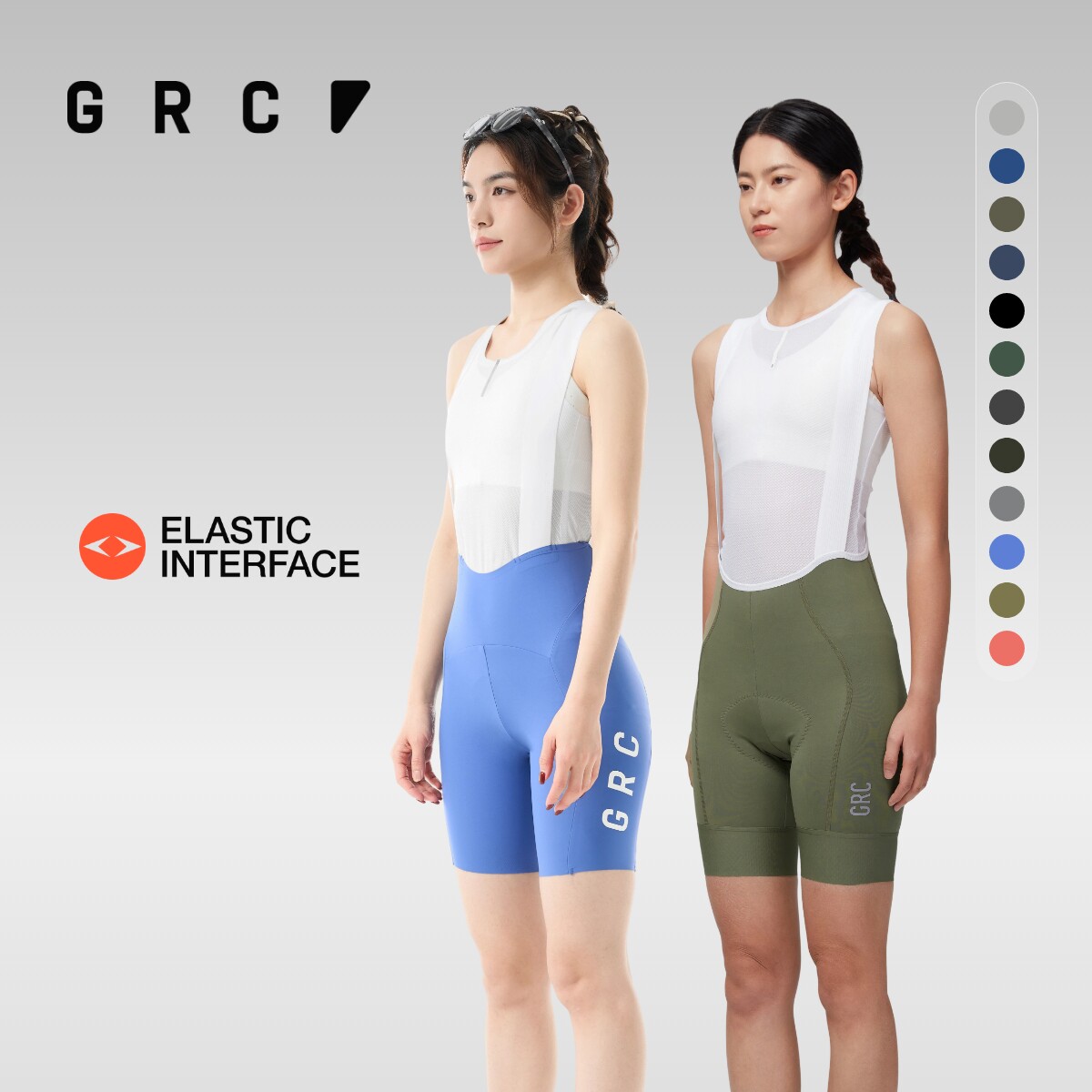 GRC骑行裤女款春夏新款骑行服背带短裤TECH公路车自行车