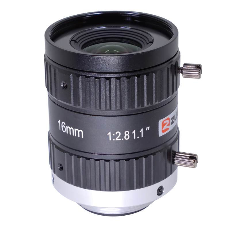 2000万像素C口工业镜头16mm 机器视觉面阵相机镜头1.1英寸F2.8光