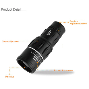 Monocular Telescope Lens 16x52 Phone Hiking with Holder Zoom