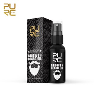 极速PURC Men Growth Beard Oil Organic Beard Wax Balm Avoid B