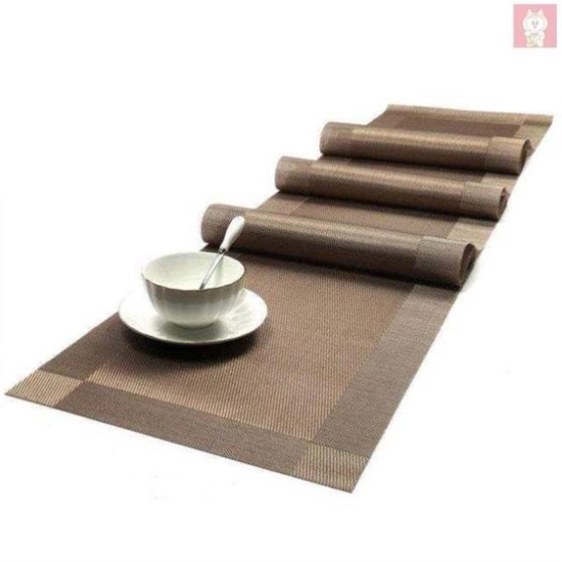 pvc placemats waable table heat resistant set of 6