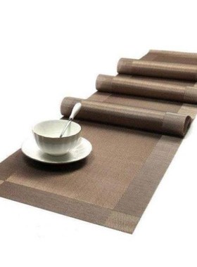 pvc placemats waable table heat resistant set of 6