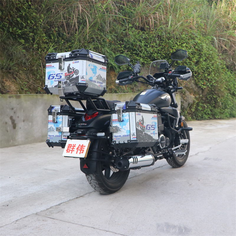 好货适用于豪爵TR300铝合金边箱尾箱HJ300-3A改装后备箱三箱支架