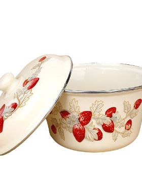 Bowl Enamel Bowls Enamelware Oil Basin Serving Container