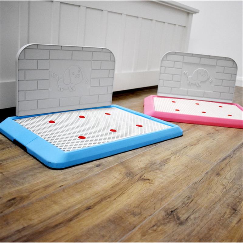 2023新款狗狗厕所网格平板式宠物厕所带挡板狗便盆厕所