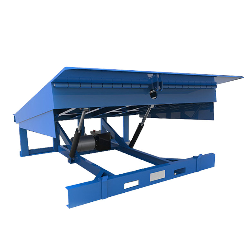 新品电动液压式登车桥集装箱堆高机平台月台高度调节W板 固定式登