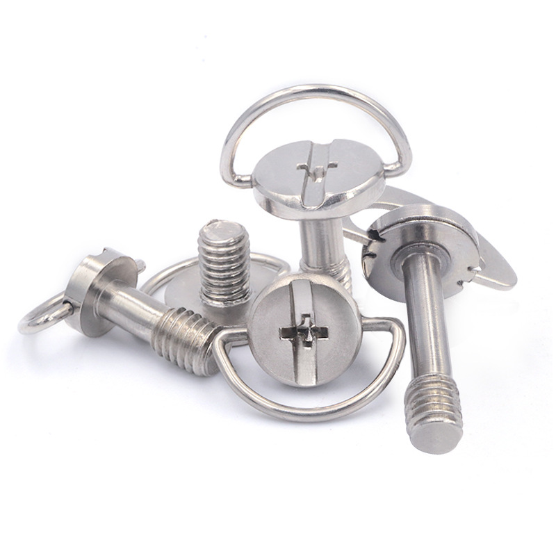 M5M6显示器快拆螺丝不锈钢手拧吊环云台三角架相机底座M2M3螺丝钉