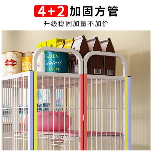猫笼子家用室内折叠猫别墅超大自由空间幼猫两层三层宠物猫窝猫屋