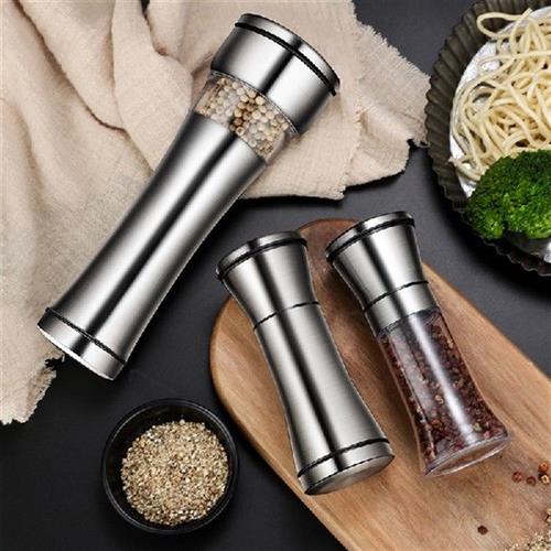 Stainless Steel Salt Pepper Grinders Bottle Spice Jar
