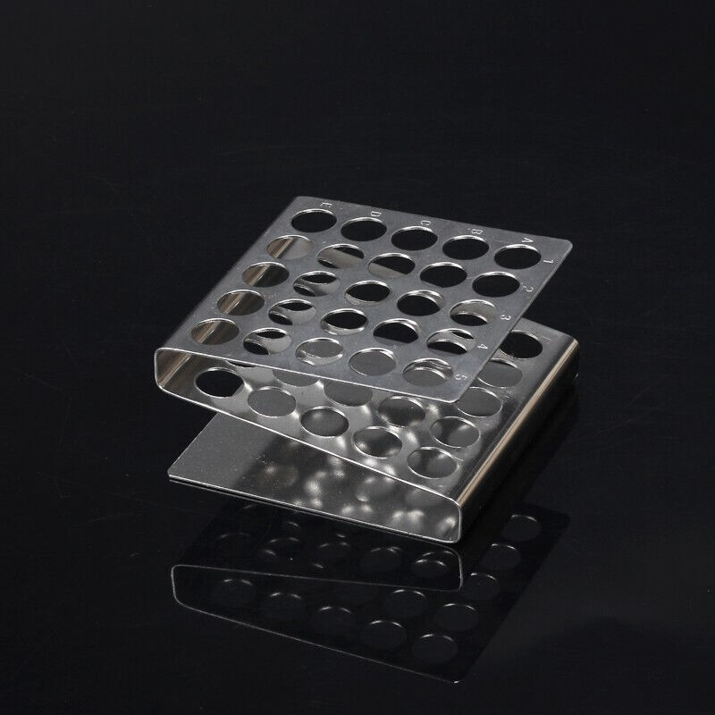 304不锈钢试管架子Z型架孔直径15mm17mm25孔50孔试管架17mm25孔1