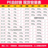 极速13.5号40 袋衣服收纳袋100个 55cm自封袋密封袋封口袋透明包装