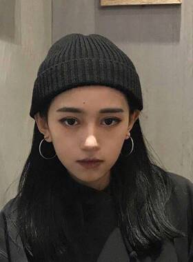 极速Korean ins melon skin Hat Winter versatile solid color k
