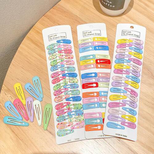 极速3-40Pcs 5cm Snap Hair Clips for Hair Clip Pins BB Hairpi
