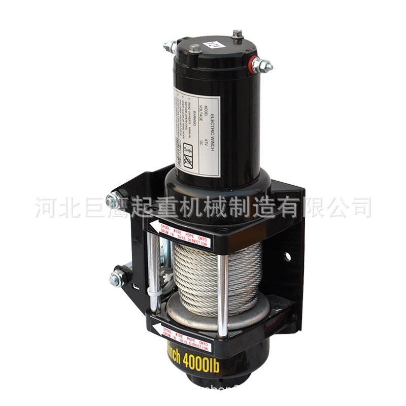 新电动绞盘12V24V随车吊小型吊机车载葫芦电动卷扬机汽车绞盘品