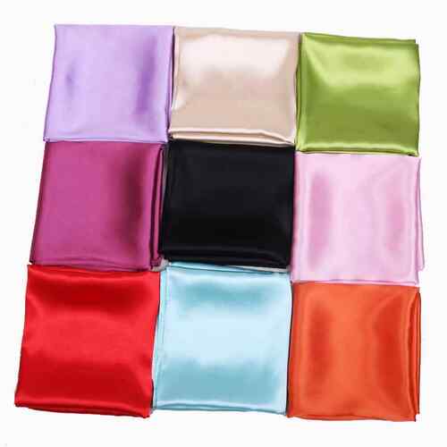 极速60cm Candy Colors Women Silk Scarf Fashion Silk Shawl He