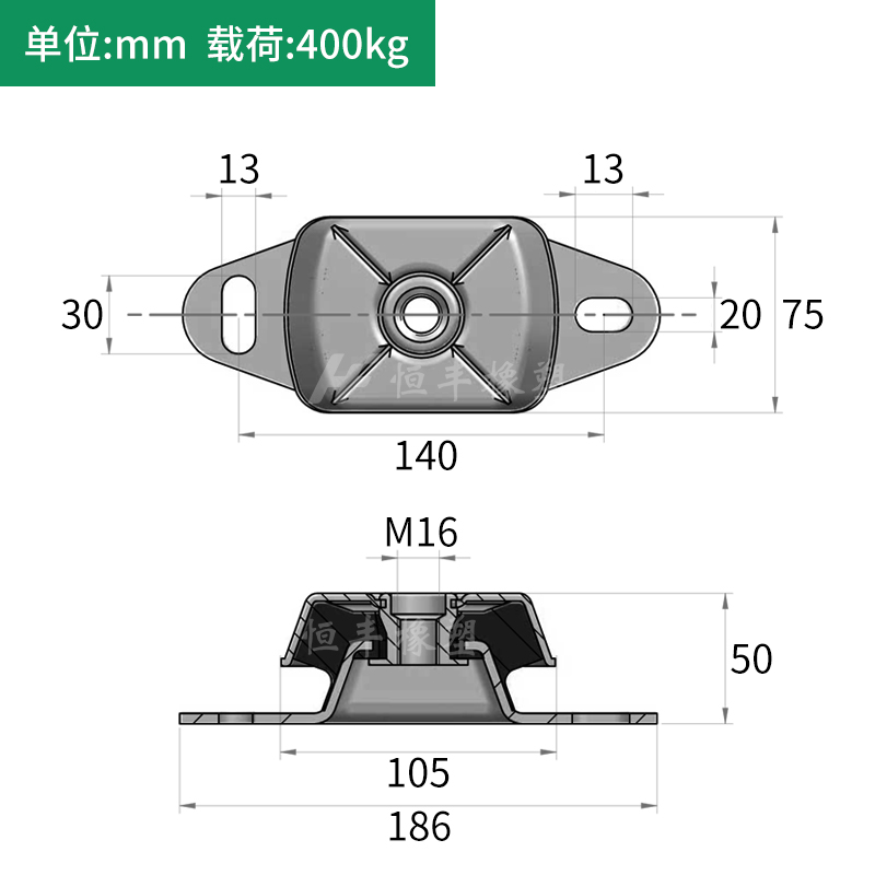 新品FRH钟型橡胶减震器柴油汽油发电机组轮船设备水泵碗型电机减