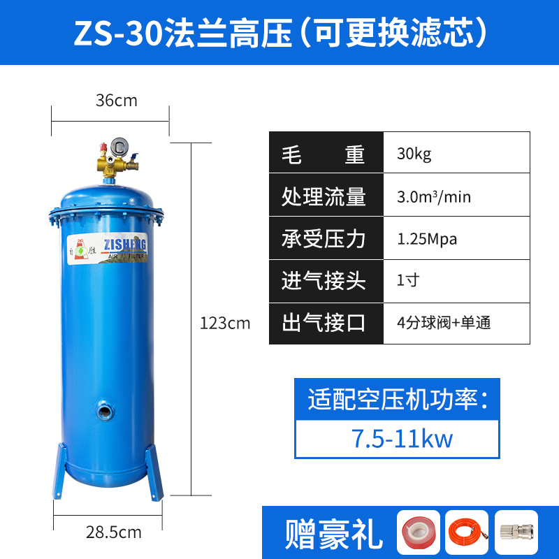 议价气泵空压机过滤器除水净化压缩空气精密油水分离器喷拍前询价