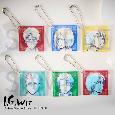 撤退的矮人线稿亚克力挂件钥匙扣