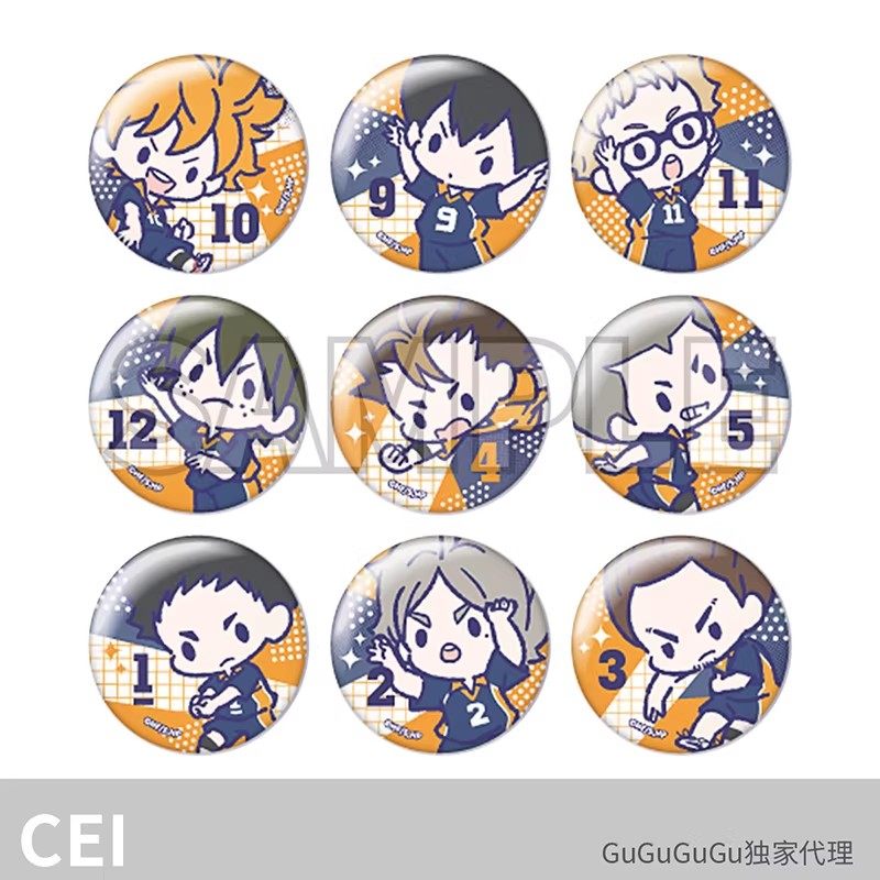 【19元任选3件】CEI排球少年盲抽徽章音驹豆豆眼吧唧日谷,模玩/动漫/周边/娃圈三坑/桌游,动漫挂件/文具,淘宝优惠券,粉丝福利购,淘宝优惠卷