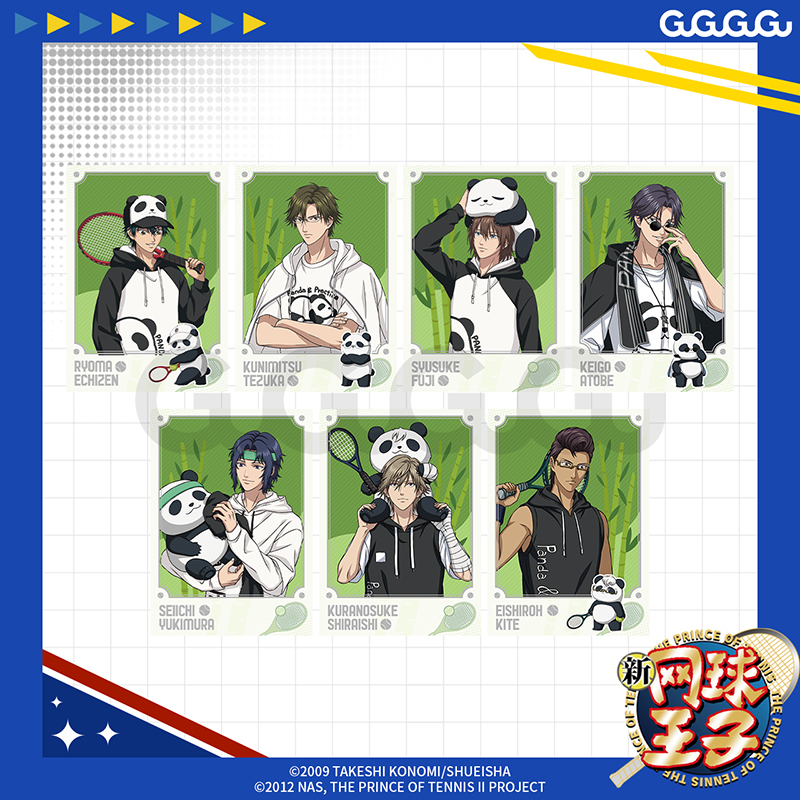 新网球王子熊猫陪练拍立得相卡