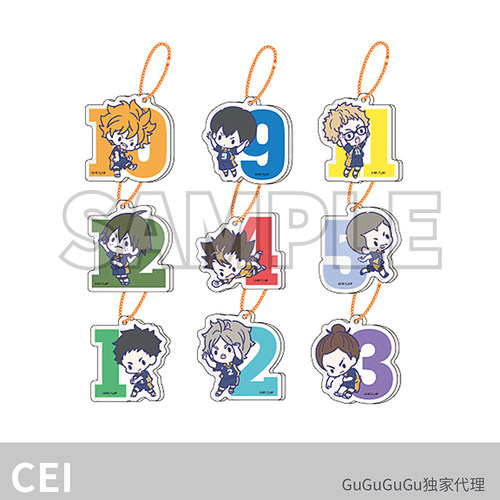 排球少年盲抽亚克力挂件（乌野）