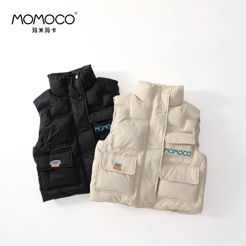 MOMOCO夹棉口袋马甲童装马甲中大童马甲75430115001