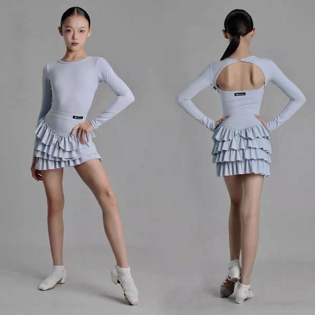 2025秋季新款儿童拉丁舞服练功服