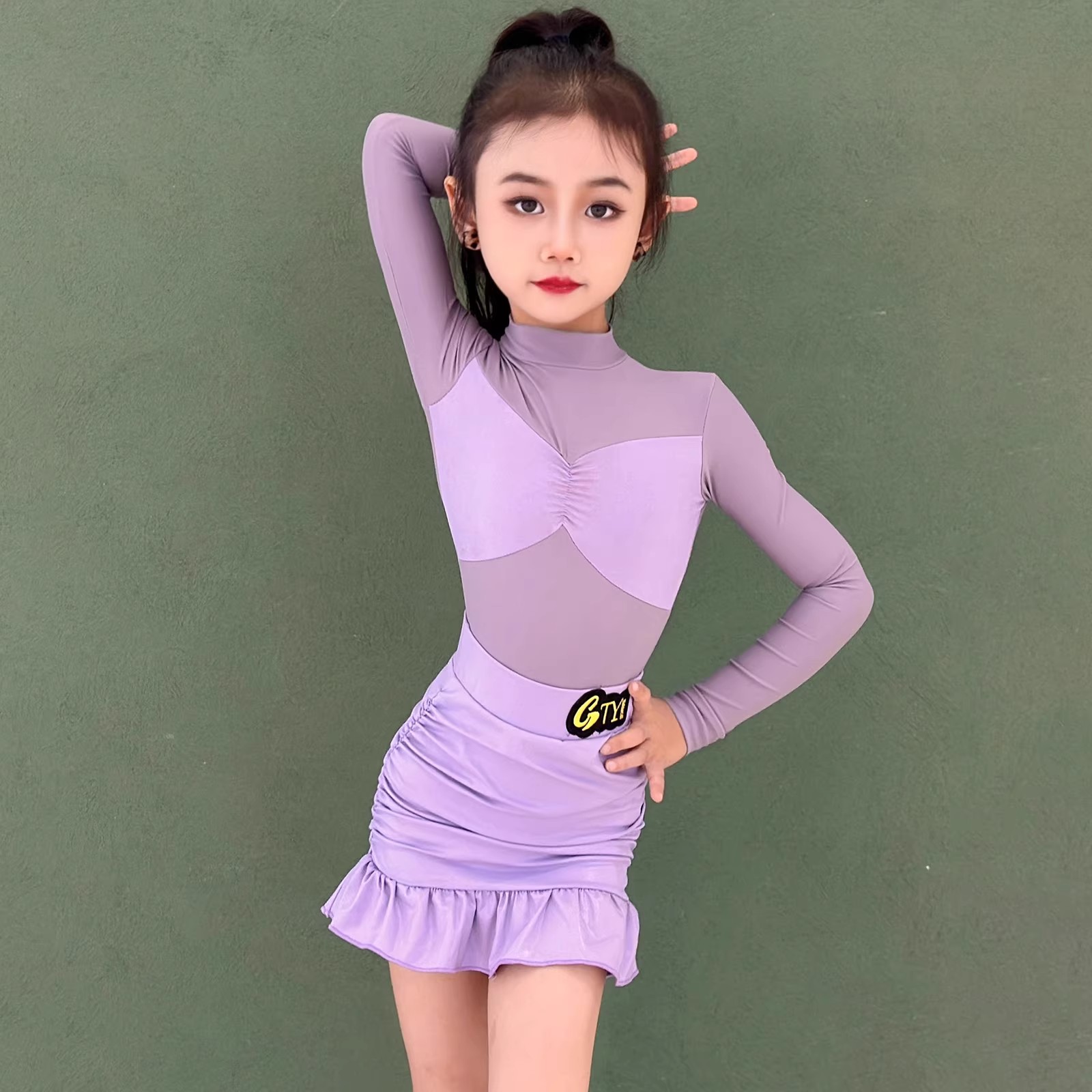 2025秋冬新款高级感女童拉丁舞服