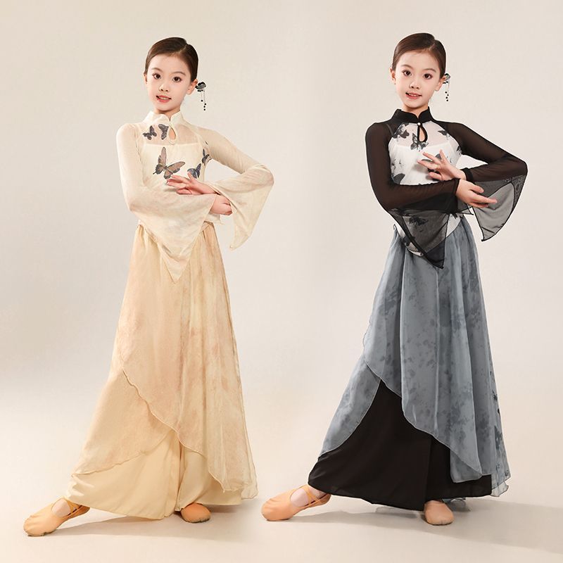 秋季新款古典舞服装儿童演出服