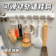 厨房收纳滑动轨道挂钩柜门收纳挂钩神器免打孔橱柜门后收纳置物架