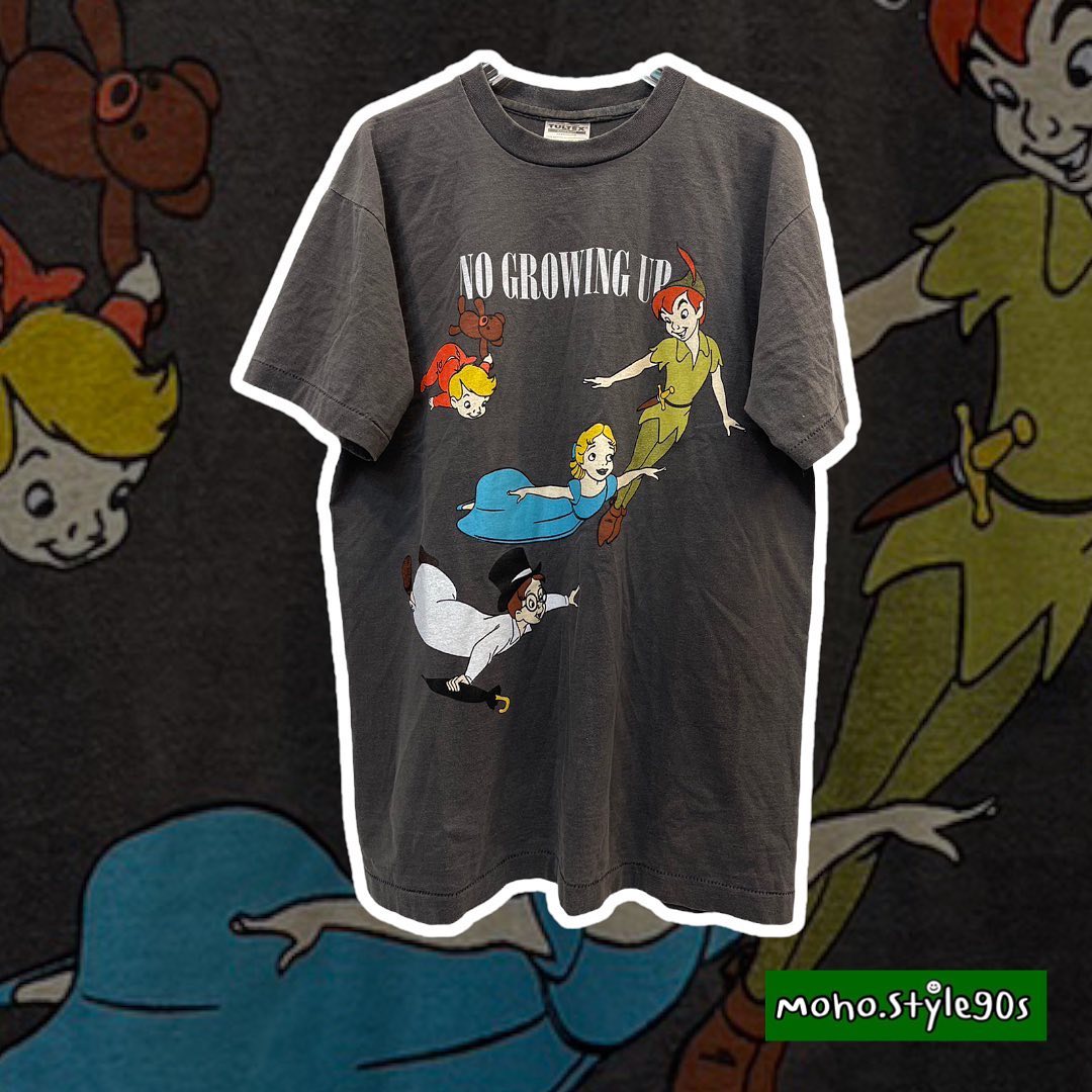 Story Carrie 复古动画彼得潘Peter Pan重磅水洗嘻哈Rap穿搭T恤