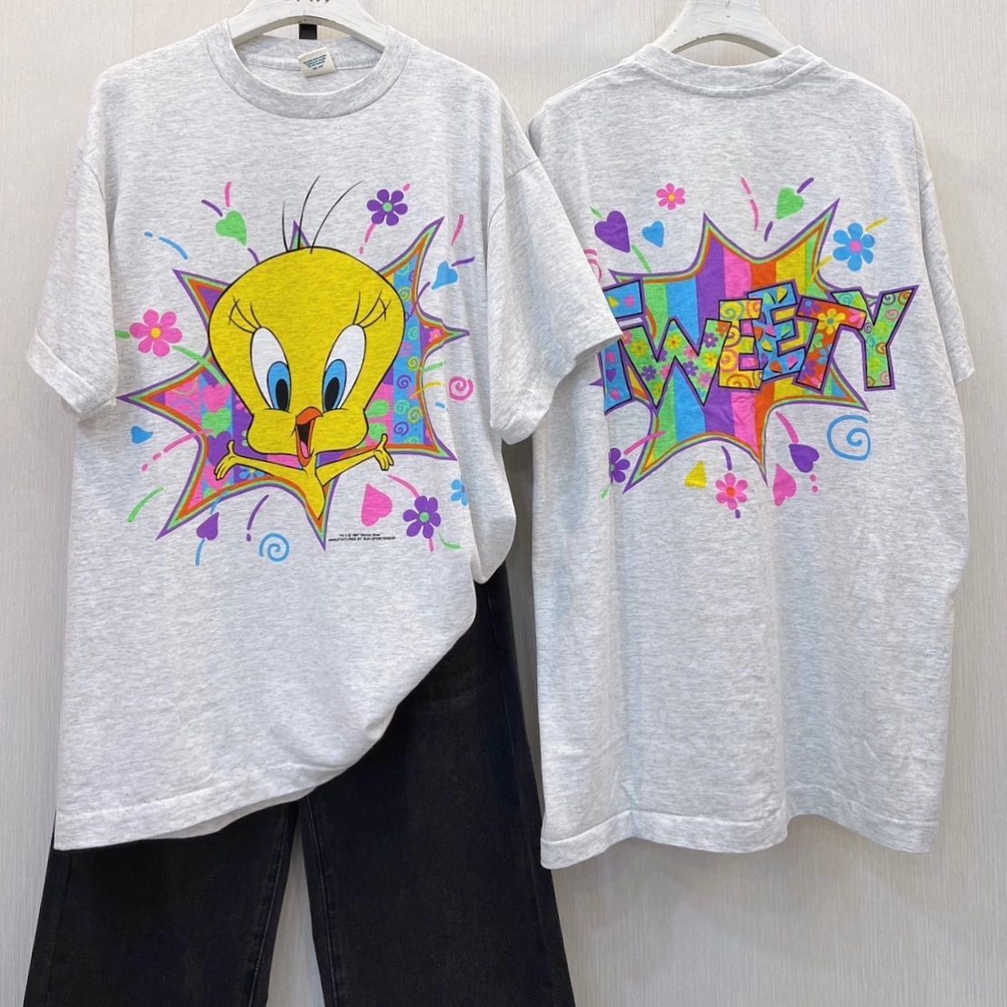 Story Carrie   崔弟Tweety乐一通宽松美式重磅街头流行短袖T恤