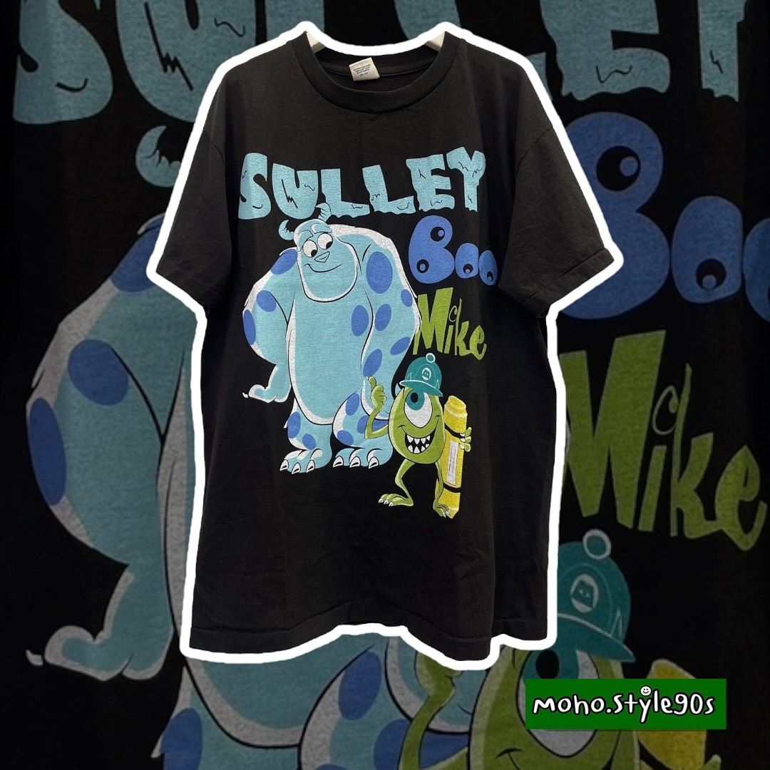 Story Carrie  怪物公司独眼怪兽Sulley插画叠穿宽松短袖T恤