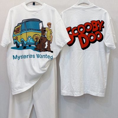 Story Carrie    街头史酷比Scooby Doo涂鸦高街圆领宽松短袖T恤