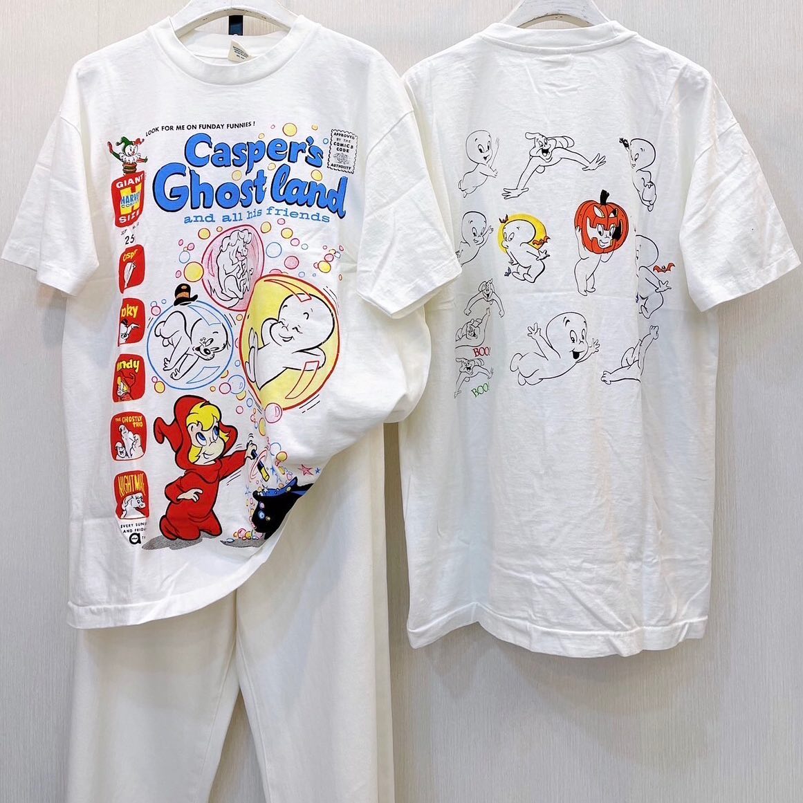 Story Carrie    鬼马小精灵Casper甜酷休闲高街趣味设计短袖T恤