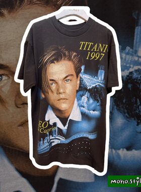 Story Carrie 小李子雷克昂纳多1997复古电影泰坦尼克号短袖T恤