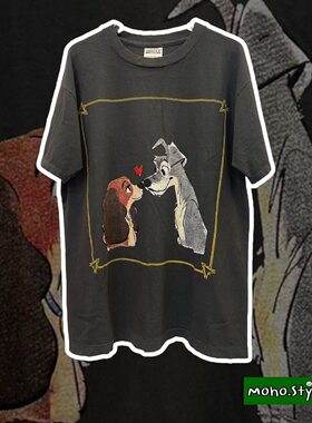 Story Carrie   小姐与流浪汉情侣休闲lady and the tramp短袖T恤