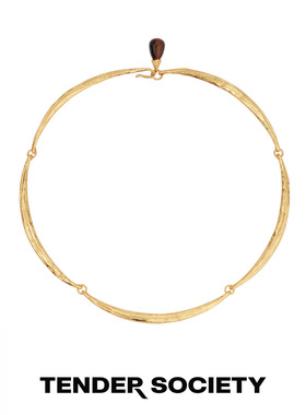 TenderLuck红虎眼石叶片型项圈