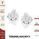 Tender Society Muse缪斯系列银色鹅掌叶绽放小号耳坠高级感耳饰