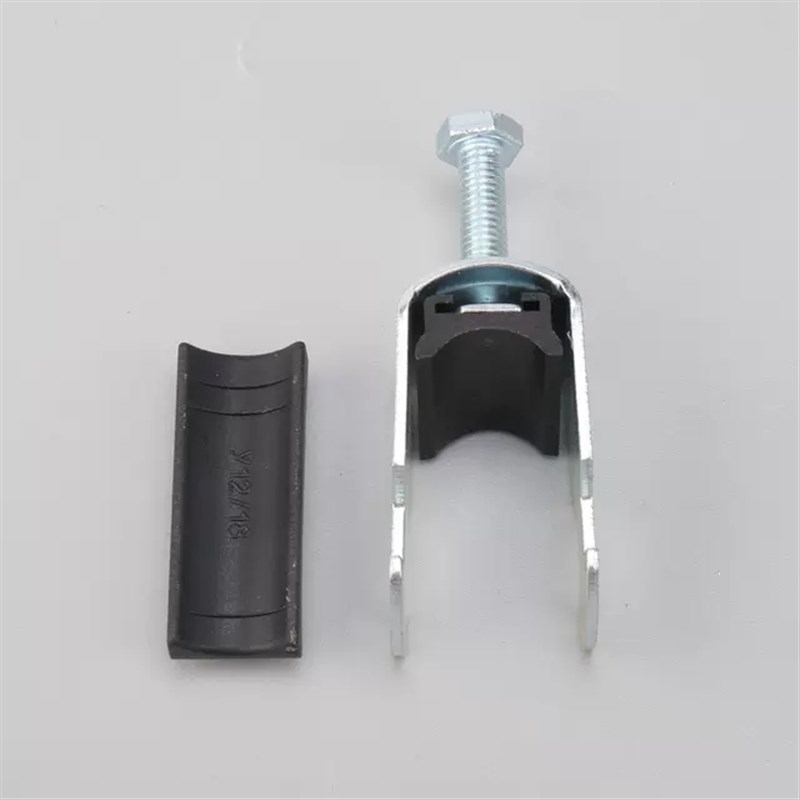 供应UB黑色固f定夹 UB6-12电缆夹金属电缆夹 C型导轨威图电缆卡子