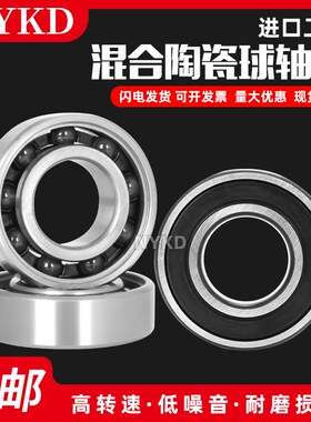日本进口氧化锆陶瓷 带密封轴承6007 6008 6009 6010 6011 6012CE