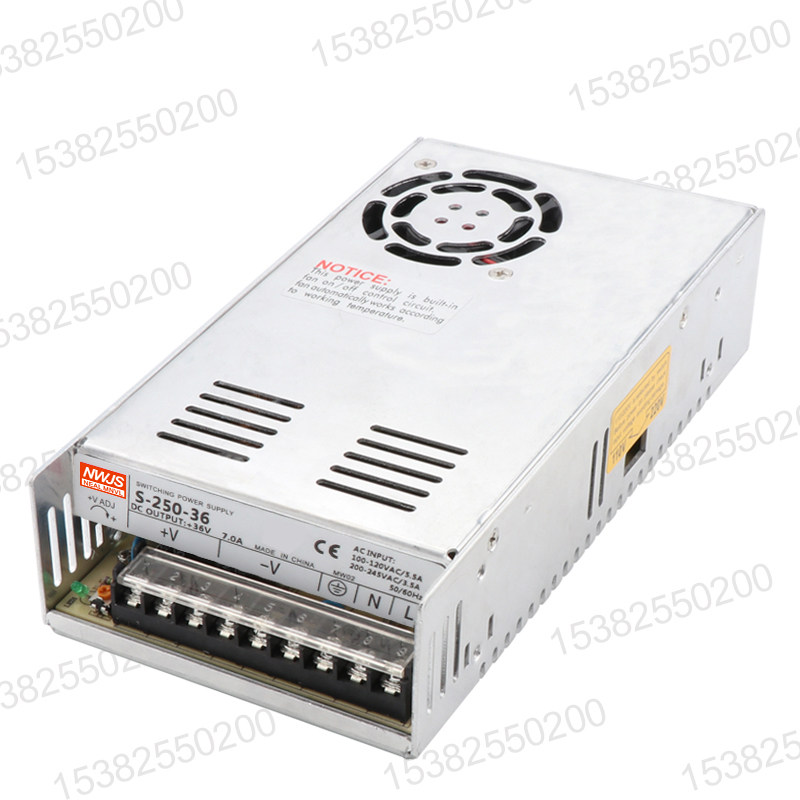 明伟250W 开关电源S-250-24 AC220V转24V10A 12V20A 5V50A 36V48V