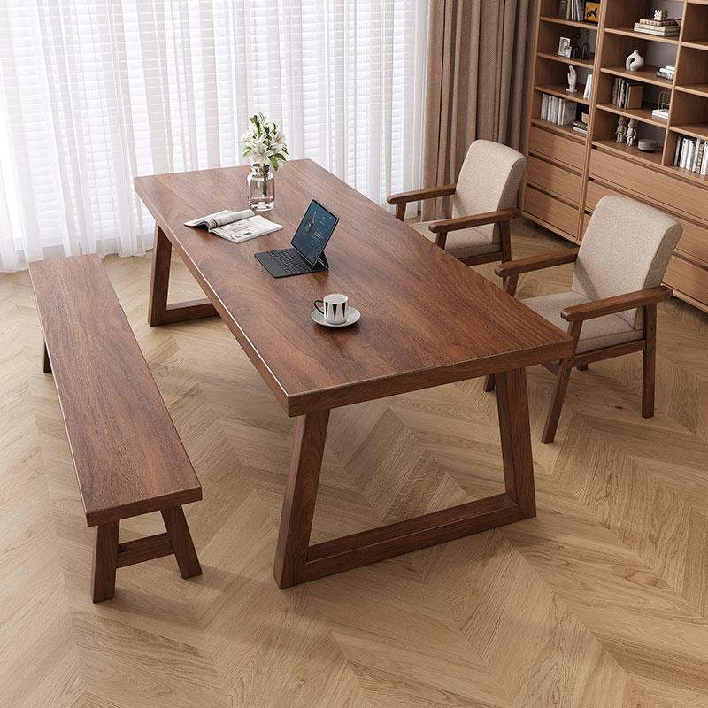 实木大书桌客厅书房学习桌