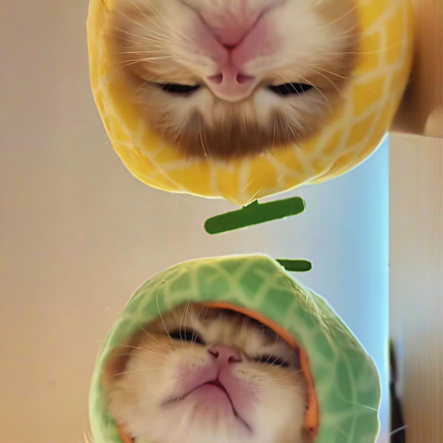 可爱搞怪毛绒猫咪头套拍照装饰